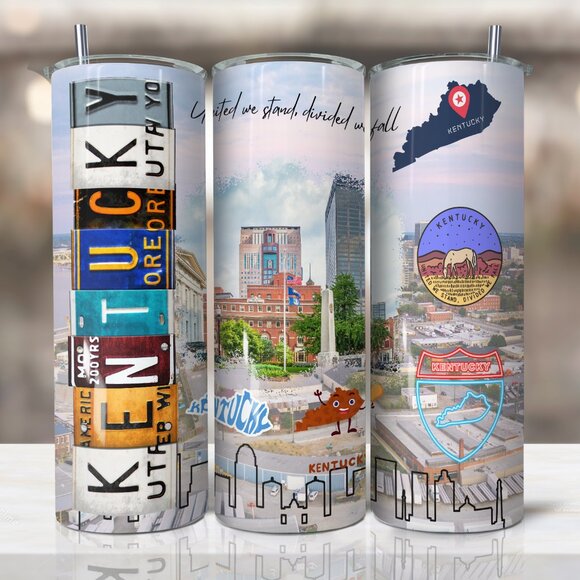 Kentucky Tumbler, Kentucky State Tumbler, Kentucky Travel Mug, Kentucky Souvenir - Picture 1 of 7